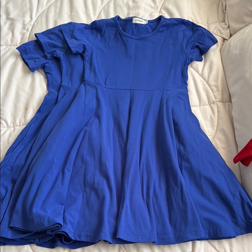 Roy Blue Short Sleeve Dress